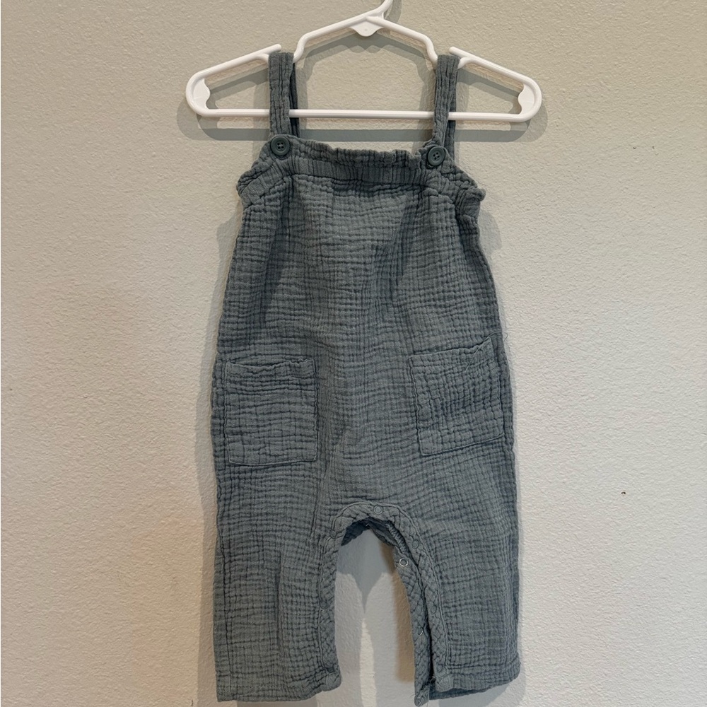 Grayson Mini, teal ruffle top jumpsuit